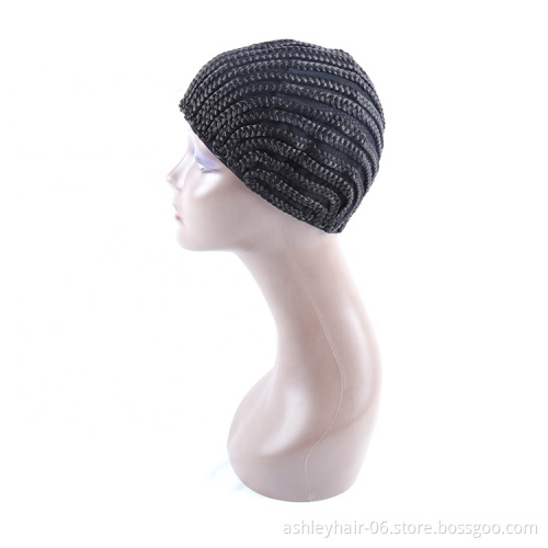 factory price crochet cornrow wig cap for making wig synthetic hair braid wig cap for black woman